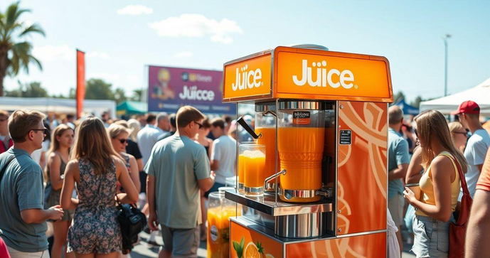 Aluguel de M&aacute;quina de Suco de Laranja para Eventos e Neg&oacute;cios