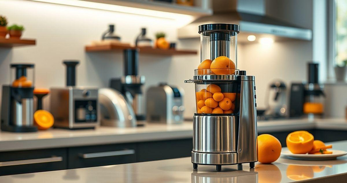 Como escolher o extrator de suco de laranja autom&aacute;tico ideal para sua cozinha