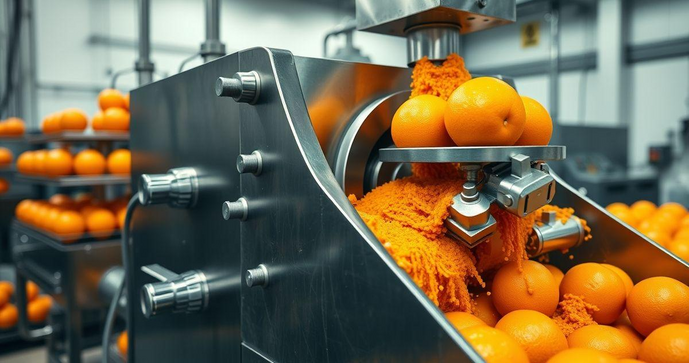 M&aacute;quina extratora de suco de laranja industrial: como escolher a ideal para sua produ&ccedil;&atilde;o