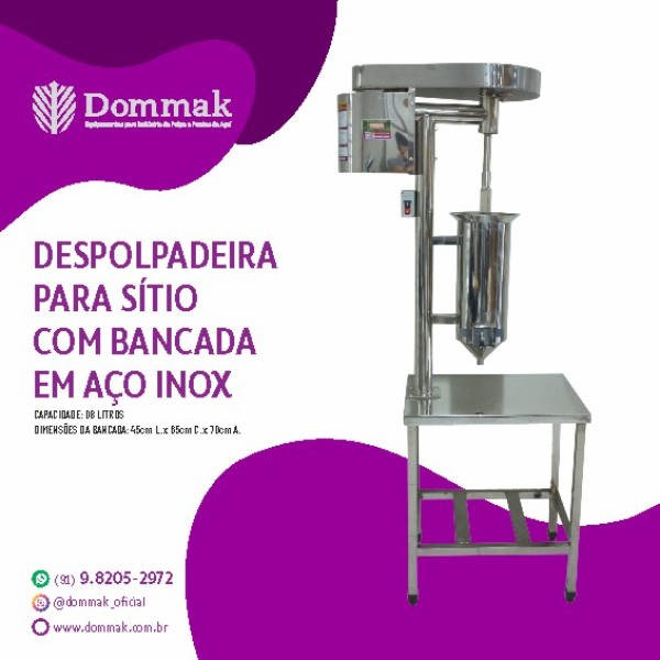 peneira de inox para catação de açaí